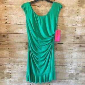 NWT Betsy Johnson green dress size 8